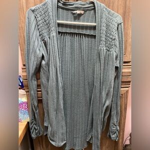 Sea green cardigan